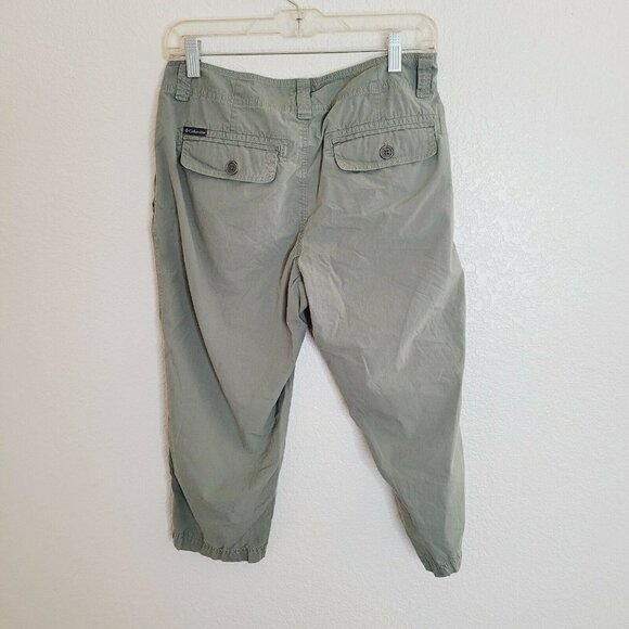Columbia Olive Green Khaki Casual Outdoor Capri Pants Size 8 - Picture 5 of 6